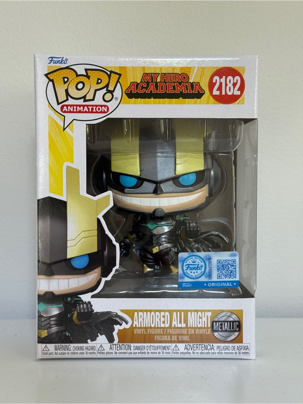 Funko Pop! Vinyl: My Hero Academia - Armored All Might (Metallic) #2182